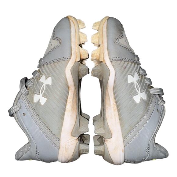 Under Armour Leadoff Low RM Baseball Cleats Youth Size 10K Gray UA Shoes - Picture 1 of 9